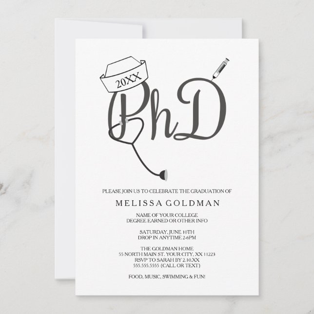 Invitations de doctorat en soins infirmiers (Devant)