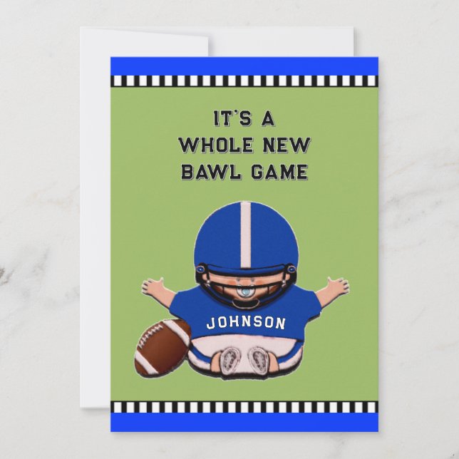INVITATIONS DE DOUCHE BÉBÉ (Devant)