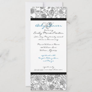 Invitations de douche bébé garçon