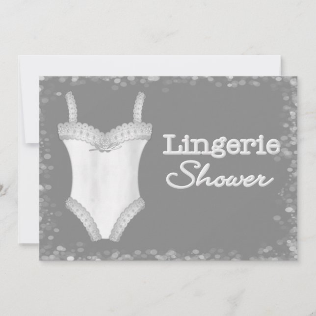 Invitations de douche de lingerie (Devant)