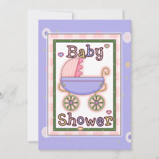 Invitations de douche de voiture d'enfant de la