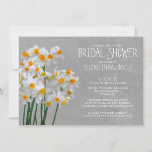 Invitations de douche narcisse