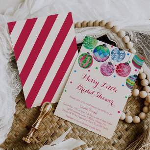 Invitations de douche nuptiale de Noël