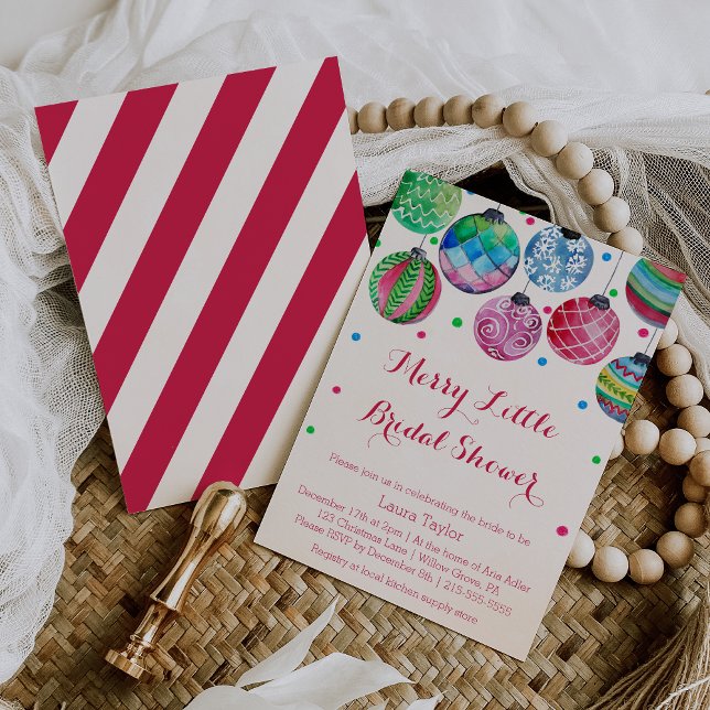Invitations de douche nuptiale de Noël (Créateur téléchargé)