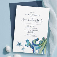 Invitations de douche nuptiale de plage | Créature