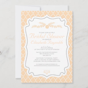 Invitations de douche nuptiale de Quatrefoil