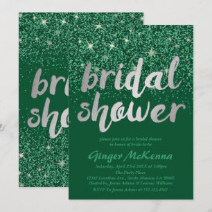 Invitations de douche nuptiale Emerald Parties sci