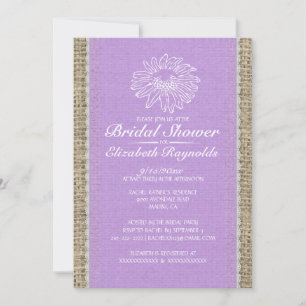 Invitations de douche nuptiale en dentelle Vintage