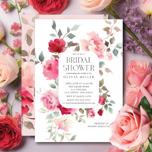 Invitations de douche nuptiale en fleurs
