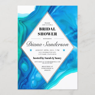 Invitations de douche nuptiale Ethereal Wave