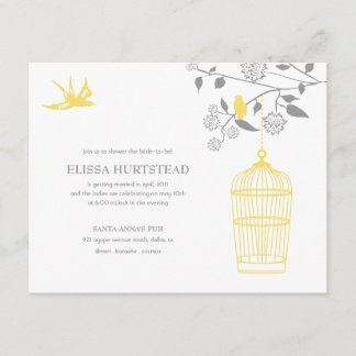 Invitations de douche nuptiale Marigold