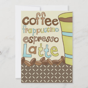 Invitations de douche nuptiale ou déjeuner de café