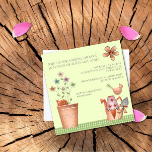Invitations de douche nuptiale ou événement de Gar