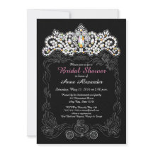 Invitations de douche nuptiale Princess Diamond Ti