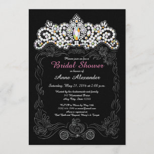 Invitations de douche nuptiale Princess Diamond Ti