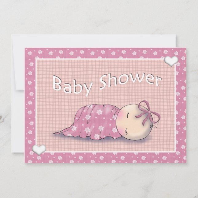 Invitations de douche pour bébé (Devant)