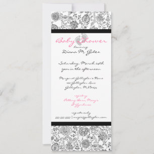 Invitations de douche pour bébé
