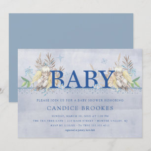 Invitations de douche pour bébé   Angel Baby
