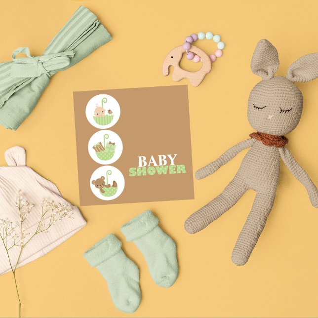 Invitations de douche pour bébé super mignonne (Créateur téléchargé)