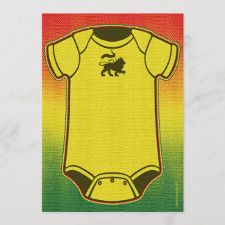 Invitations de douche pour bébés reggae