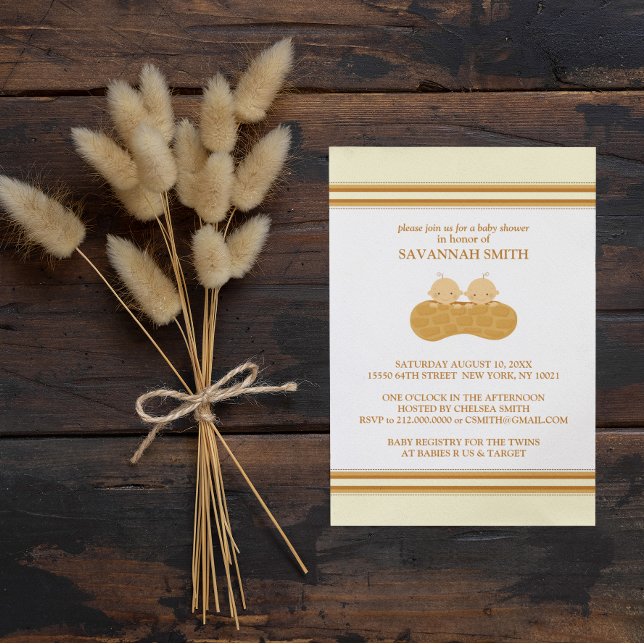 Invitations de douche pour jumeaux (Créateur téléchargé)