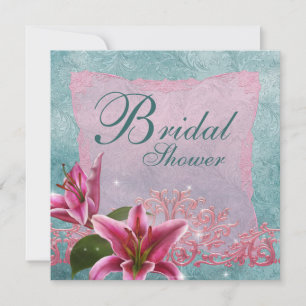 Invitations de douches Lily Lily Lily, couleur ros