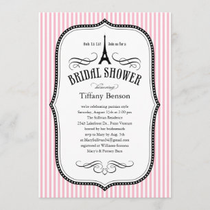 Invitations de douches nuptiales à Paris