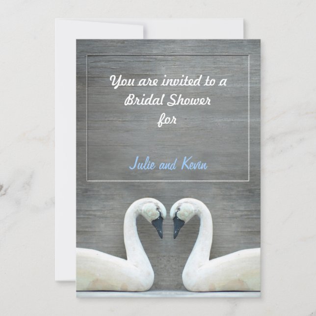 Invitations de douches nuptiales dans le pays du c (Devant)