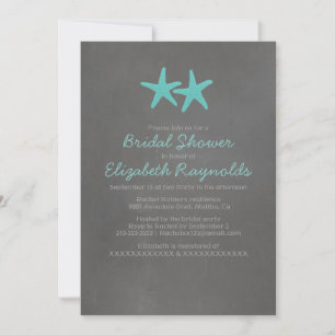 Invitations de douches nuptiales de la plage de la
