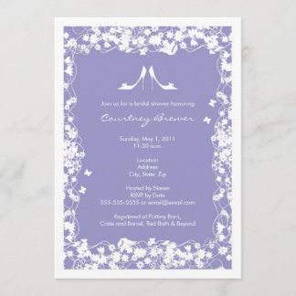 Invitations de douches nuptiales de Lavender - Mod