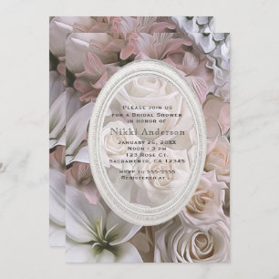 Invitations de douches nuptiales de Shabby Chic Ro