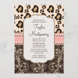 Invitations de douches nuptiales Empreintes de léo