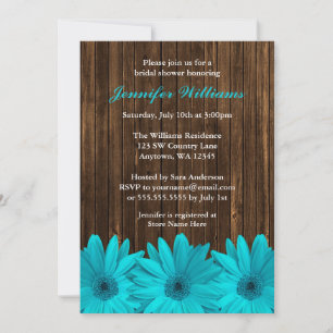 Invitations de douches nuptiales en bois de l'étab