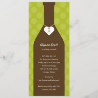 Invitations de douches nuptiales en bouteille de v