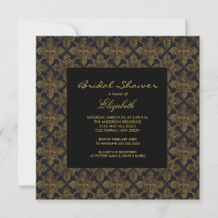 Invitations de douches nuptiales pour cadre de Dam