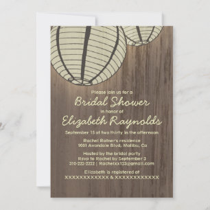 Invitations de douches nuptiales pour la nuit de c