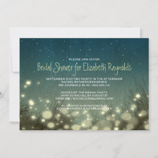 Invitations de douches nuptiales pour le jardin de