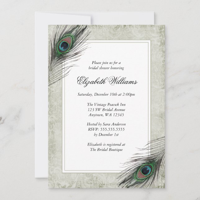 Invitations de douches nuptiales pour un paquebot  (Devant)