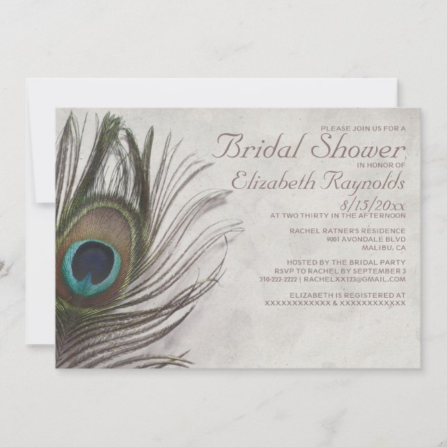 Invitations de douches nuptiales pour un paquebot  (Devant)
