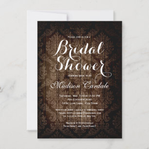 Invitations de douches nuptiales russes Damas Vint