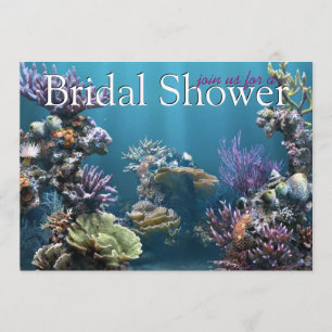 Invitations de douches nuptiales sous-marines