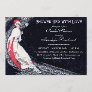 Invitations de douches nuptiales Vintages