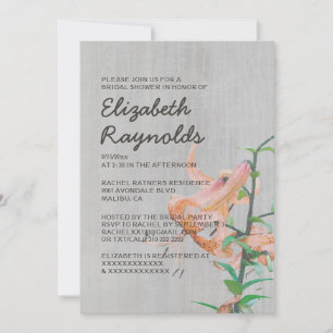 Invitations de douches nuptiales Vintages Tiger Li