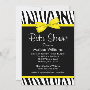 Invitations de douches pour bébés en forme de mâch