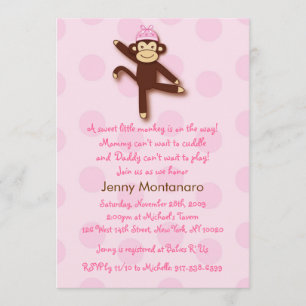 Invitations de douches pour bébés personnalisées p