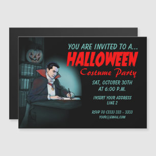 Invitations de Dracula pour le parti Halloween