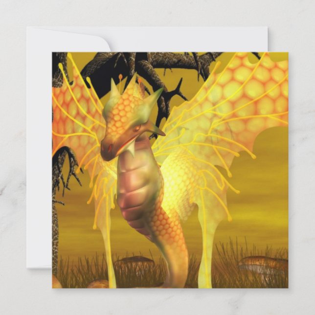 Invitations de dragons d'or (Devant)