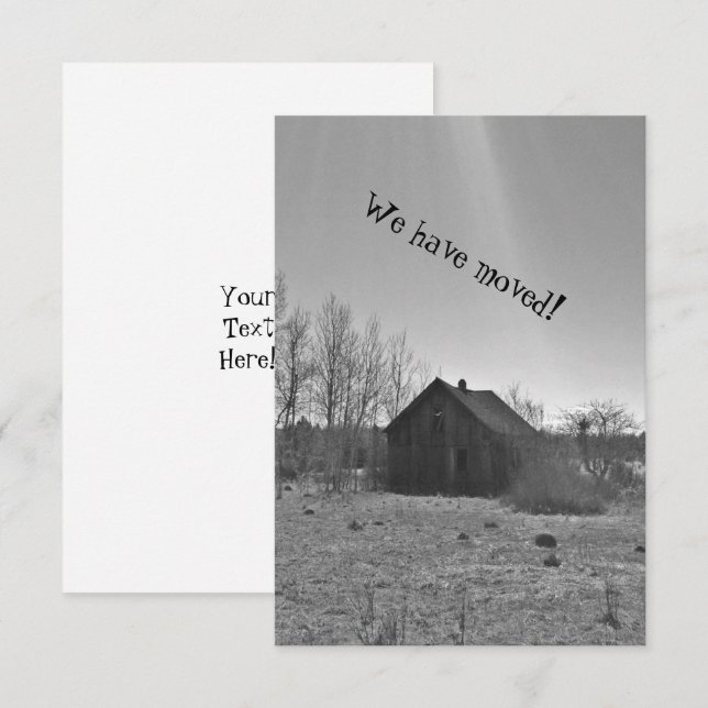 Invitations de faire-part de chauffage domestique (Devant / Derrière)