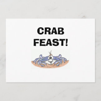 Invitations de festin de crabe