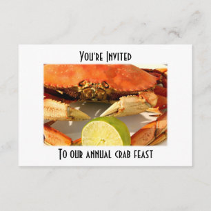 Invitations de festin d'ébullition de crabe